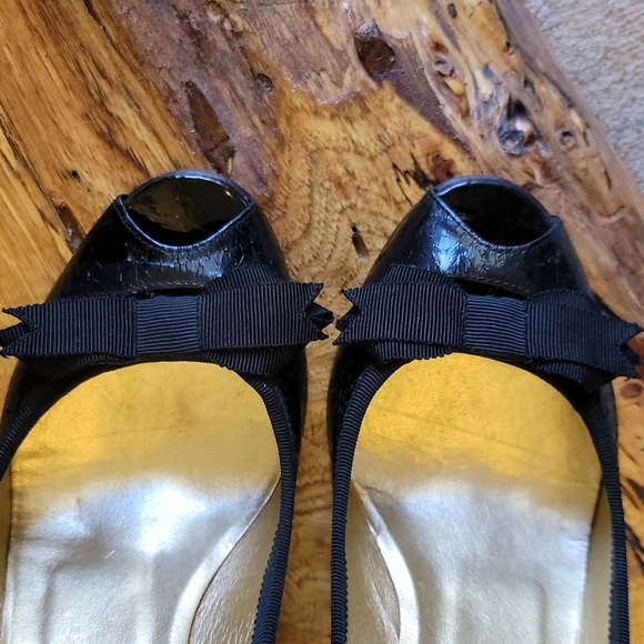 Marc by Marc Jacobs black open toe heels sz 37. Bow detail! - Picture 4 of 16